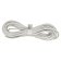 Real Round Nappa Leather Cord - White 5mm