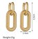 Stainless Steel Earnings - SSEAR78-PVD Gold plated