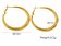 Stainless Steel Earnings - SSEAR82-PVD Gold plated