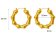 Stainless Steel Earnings - SSEAR87-PVD Gold plated