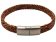 Spiral Braided Leather Bracelet - Style 324