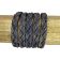 Ibiza braided leather cords - 10*5mm- vintage dark blue