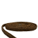 SPIRAL BRAIDED LEATHER CORDS - 11X6MM - DARK TAN