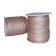 Round leather cord-2mm - Metallic rose