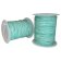 Round Leather Cord -1mm-  Vintage light green with white base