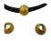 Zamak magnetic clasp: MGL 5 6mm (Gold Matt)