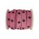 Suede Leather cords with Rivet - 10mm - pink