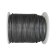 Round Leather Cord Metallic Dark Grey 2mm