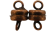 brass Magnetic clasp MG16-Antique Copper