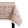 Beige Cotton Tablecloth with Red Patterns