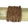 Ibiza braided leather cords - 10*5mm- vintage dark tan