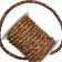 Dublin Bolo Braided Round Twist Leather Cords - 6mm -  Vintage Dark Tan