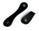 Leather Clip Style 2 Black 12cm