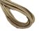 Round Stitched Leather Cord - 3mm - LIZARD STYLE - LIGHT SAND