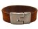 Plain Flat Leather Bracelet - Style 309