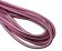 Round Stitched Nappa Leather Cord-4mm-metallic pink 1