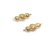 Magnetic Clasps, Zamak, Gold, MG7 - 10x25mm