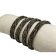 Spiral braided leather cords - 8x4mm - vintage grey