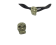 Stainless steel part for round leather: SSP-690 4mm (Crystal)
