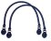 Leather-Bag Handle-Style1- Navy Blue