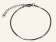 Twisted Square Snake Chain Bracelet  – Silver - 1.5mm - Item 997