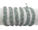 Thick Suede Braided leather cords - 10mm - Grey