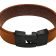 Plain Flat Leather Bracelet - Style 308