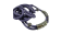 Real silk cords with inserts - 4 mm - Mauve