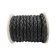 Dublin Bolo braided Round Twist leather cords -6mm- matt black