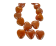 Ceramic Heart - 29*5mm (Orange AB)