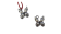 Butterfly Zamak Charms CA-3879