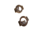 Stainless steel part for leather SSP-609 rose gold-10*3mm