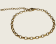 Semicircle Wire Dendritic Pearl Bracelet - Gold - 3mm - Item 995