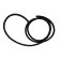 Rome Round Hollow Braided Style - 6mm - Black