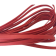 Nappa Leather Flat -coral red-5mm