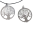 Stainless Steel Pendant: SSP-570 35mm (Steel) Tree