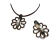 Stainless steel pendant: SSP-503 22MM (Steel) Flower