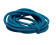 Real silk cords with inserts - 4 mm - Turquoise