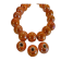 Ceramic beads Round - 8mm (Orange)