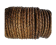 Oslo Round Braided Leather Cord- 3mm-Hazelnut