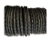 Oslo Round Braided Leather Cord- 8mm-Black