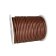 round leather cord 3mm mid brown