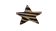 KC-Key Cord Star Shape 8cm zebra light brown hair-on