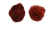 Rabbit Fur Pom Pom-Wine Red-9cms