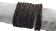 Madison style braided leather cords- 10*3.5mm- Vintage Dark Brown