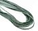 Flat Nappa Leather cords - 5mm - Raza Mint Paillettes Transparent