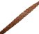 New York Braided Leather Cord - 14x4MM - Brown