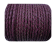 Oslo Round Braided Leather Cord SE/B/543-Plum - 5mm