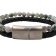 Combination Gemstone and Leather Bracelet - Style 160