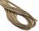 Round Nappa Stitched Leather Cord - 3mm - SNAKE LIZARD STYLE BEIGE